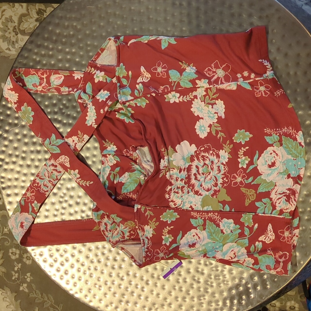 Free People Ginger Snap Crossback Floral NWOT Top - Picture 6 of 8